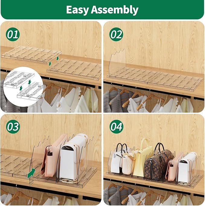 SPACEKEEPER Adjustable Shelf Divider - Image 6