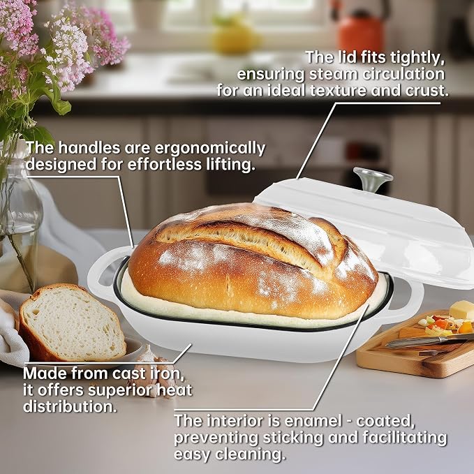 Premium Enameled Cast Iron Dutch Oven - Image 6