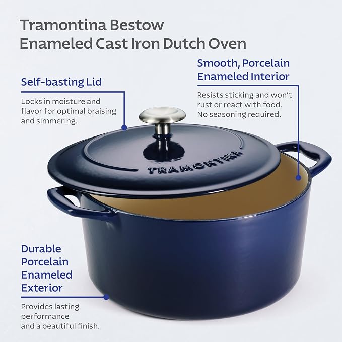 Tramontina Bestow Enameled Cast Iron Dutch Oven Pot - Image 7