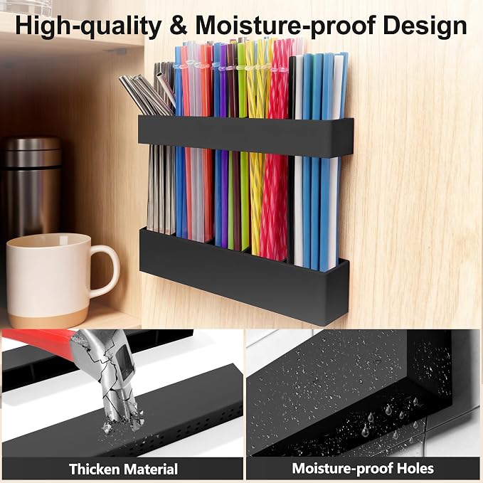 9.5” Large Acrylic Straw Holder - Image 4