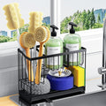 Kitchen Sink Caddy, 2-Tier Self-Draining Sponge & Dish Brush Holder, Rustproof by DYFVPOUKITCHENLIFE