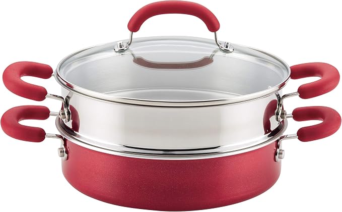 Rachael Ray Create Delicious Aluminum Nonstick Steam Set by RachaelRayKitchenware