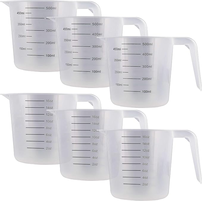U.S. Kitchen Supply Plastic Measuring Cups - 16 oz Liquid Measuring Cup Set of by USKitchenSupply