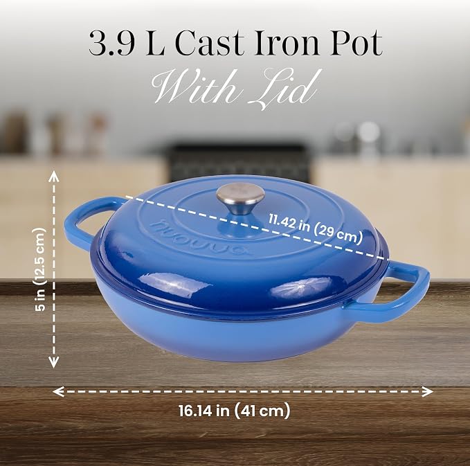 Shallow Cast Iron Casserole - Image 2
