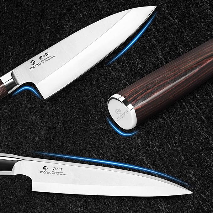 imarku 7 Inch Deba Knife, Ultra Sharp Sushi Knife, Ultimate Japanese Kitchen - Image 6