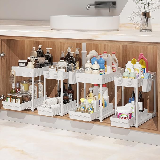 Sevenblue Under Sink Organizer, Bathroom Organizers and Storage, 2 Tier by Sevenblue
