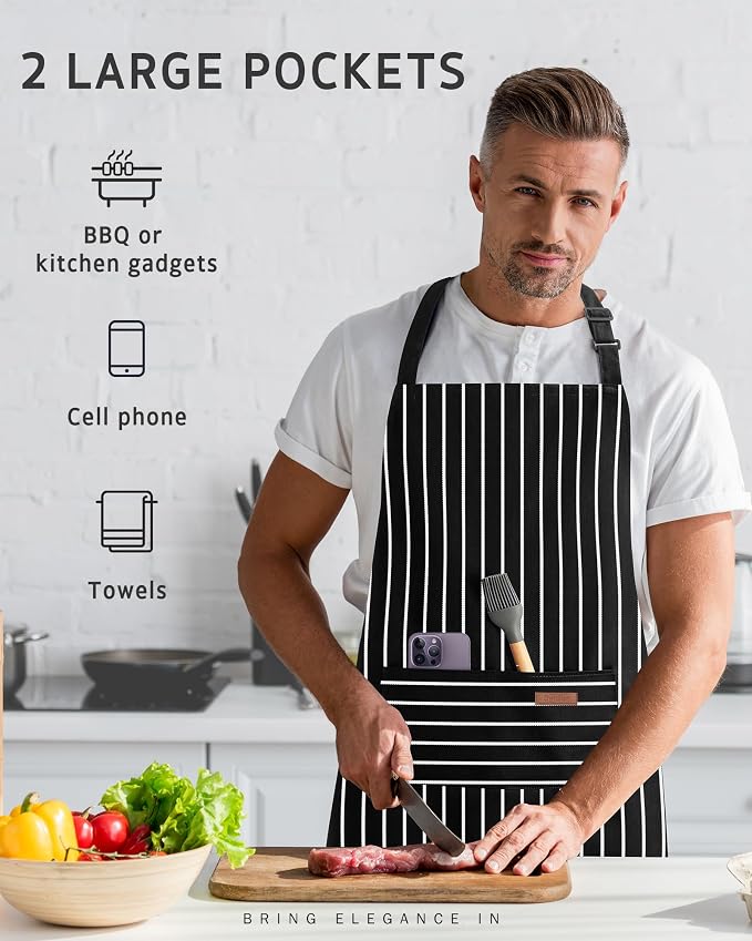 Syntus Chef Apron for Men Women Kitchen Cooking Apron - Image 7
