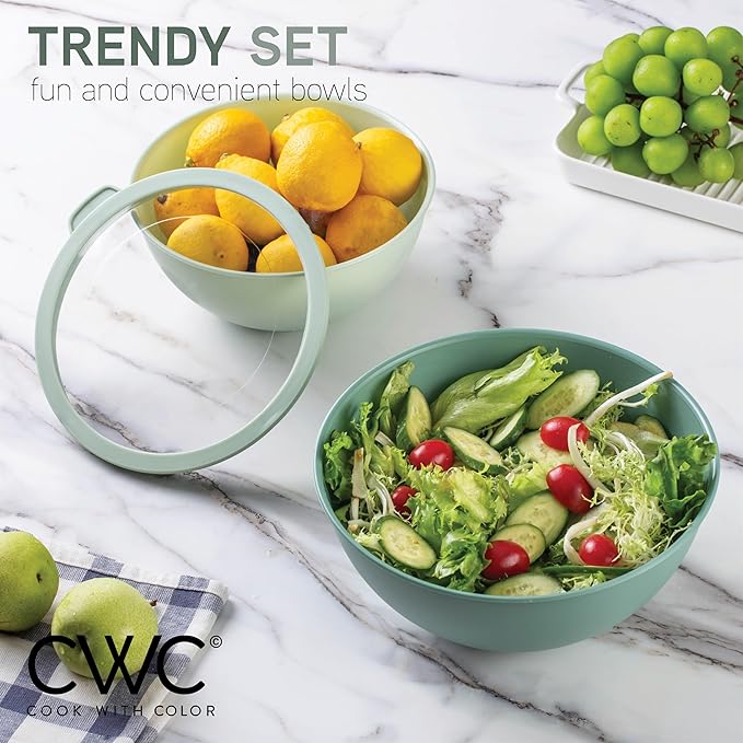 COOK WITH COLOR Mixing Bowls with Lids - Image 5
