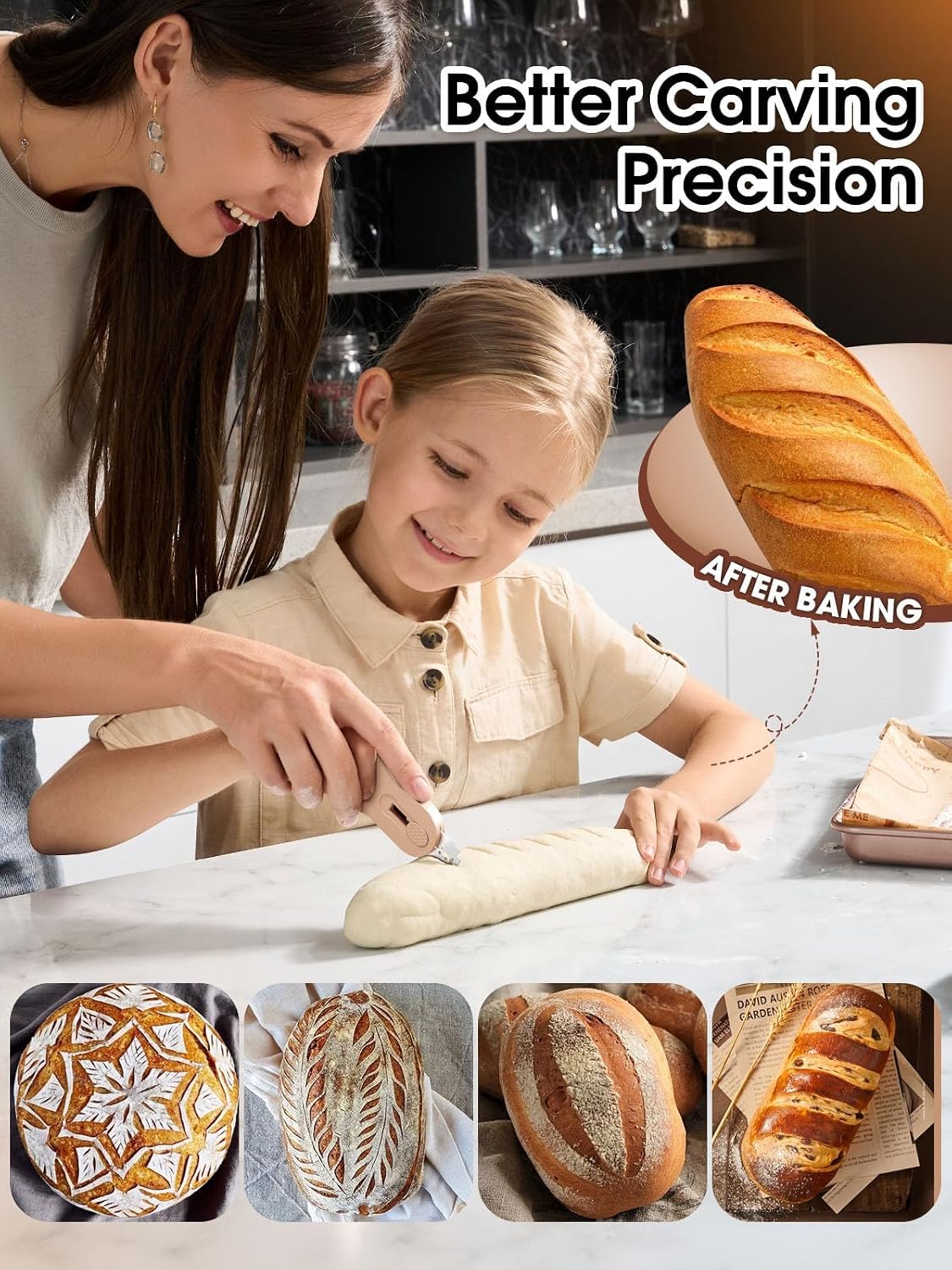 Bread Lame, Extractable & Magnetic Bread Lame Dough Scoring Tool
