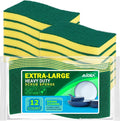 AIDEA Sponges Kitchen, XL Heavy Duty Dish Sponge, Cleaning Dish Scrubber Sponge by AIDEAHOME