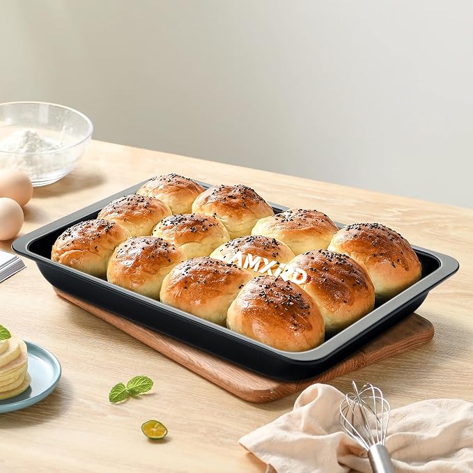 Cookie Sheets Tray, Baking Sheet Pans, Nonstick Toaster Oven Bakeware - Image 4