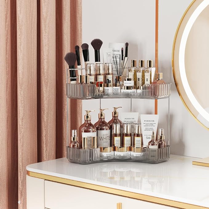 Asayuee 2-Tier Corner Bathroom Counter Organizer - Image 4