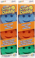 Scrub Daddy Colors Sponge Set, FlexTexture, 3ct Pack of 2 | Temperature by ScrubDaddy