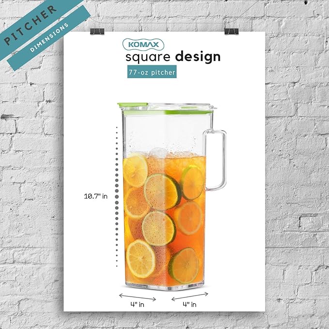 Komax Large Plastic Water Pitcher - Image 4