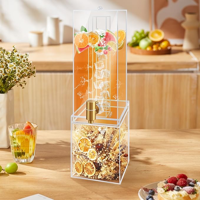 2 Gallon Large Drink Dispenser, Drink Dispenser - Image 2