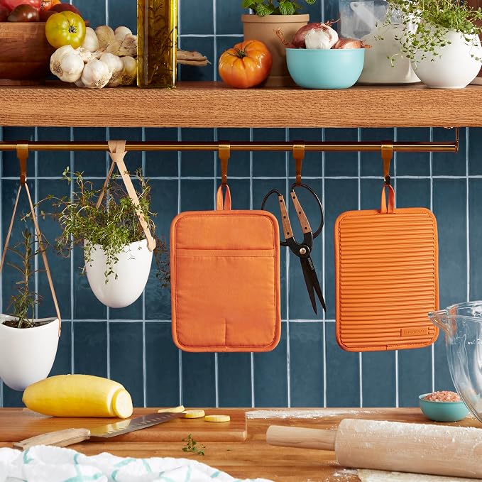 KitchenAid Ribbed Soft Silicone Pot Holder 2-Pack Set - Image 2