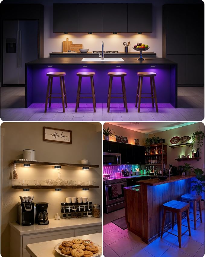 Puck Lights with Remote Control, Battery Operated Wireless LED Under Cabinet - Image 6