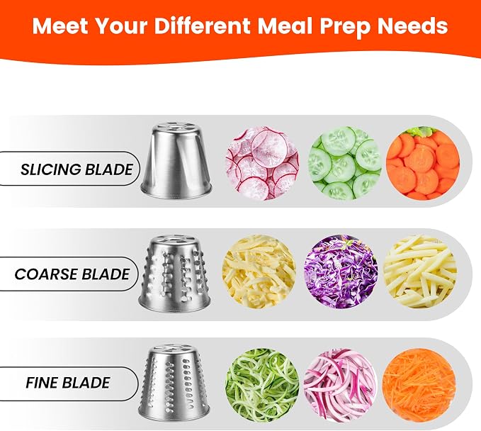 Stainless Steel Slicer Shredder Attachment - Image 2