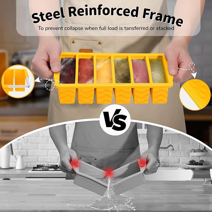 2-Pack Silicone Freezer Trays - Image 3
