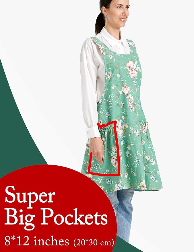 Cozy Adjustable Cross Back Aprons - Image 2