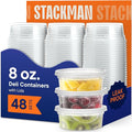 Stack Man 8 oz Deli Containers by StackMan