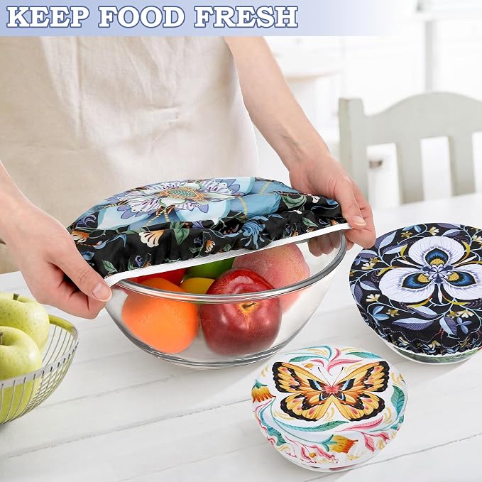5-Size Reusable Beeswax Bowl Covers - Image 4