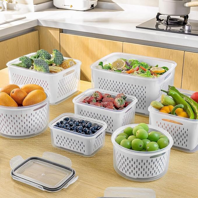 5 PCS Fruit storage Containers for Fridge - Image 9