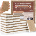 Metflavor 24 Pack Natural Kitchen Sponges, Biodegradable Non-Scratch Cellulose by Metflavor