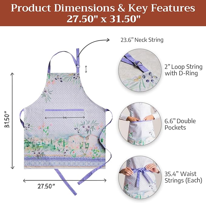 Maison d' Hermine 100% Cotton Apron - Image 5