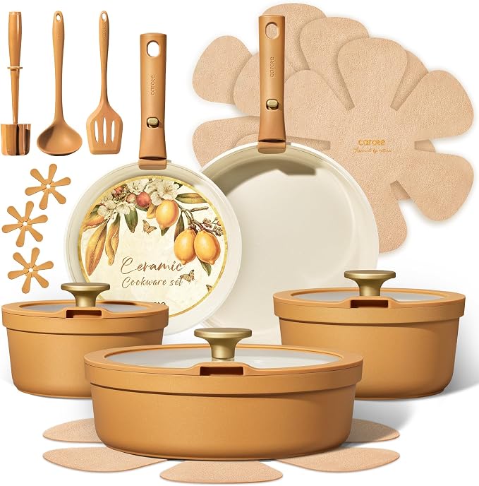 Carote 20pcs Ceramic Cookware Set by CAROTE