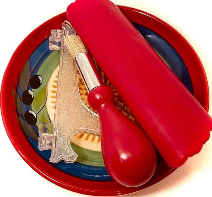 BonCera, All-in-one Premium Ceramic Garlic Grater Plate 4-Piece Set - Image 4