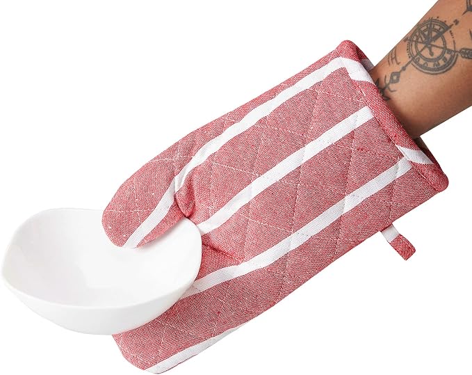 Encasa XO Long 12"x7" Oven Microwave Hand Gloves Mitts - Image 4