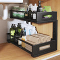 1 Pack 19IN Depth Under Sink Organizer, 2-Tier Pull Out Cabinet Organizer by UnderSinkOrganizer