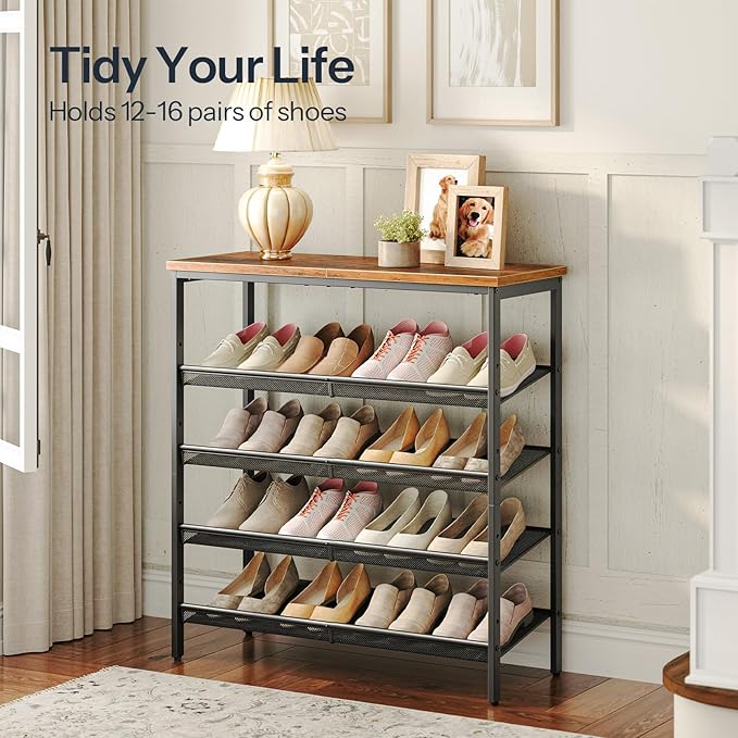HOOBRO Shoe Rack for Entryway, 5-Tier Shoe Organizer - Image 5
