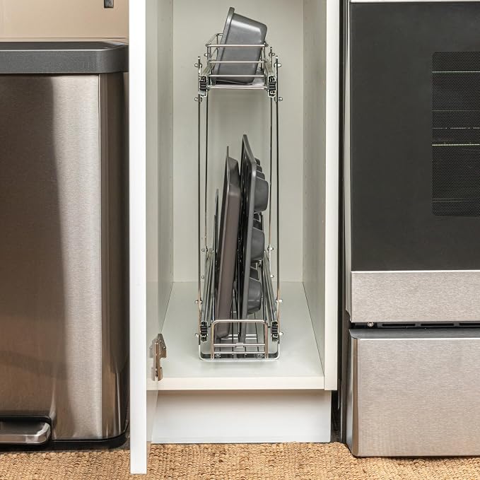 Household Essentials Glidez Multipurpose Chrome-Plated Steel Pull-Out/Slide-Out - Image 3