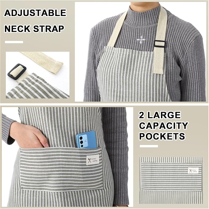Janmercy 24 Pcs Aprons for Women Men - Image 5
