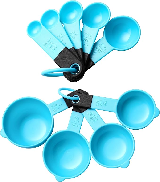 Spring Chef Magnetic Measuring Cups and Spoons Set of 9, Nesting Plastic by SpringChef
