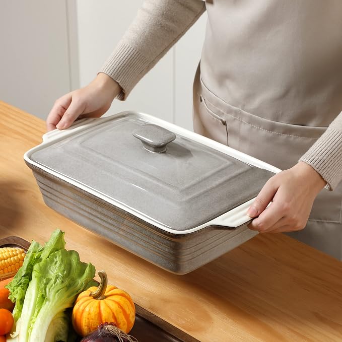 LOVECASA 4.5 Quart Ceramic Casserole Dish - Image 6