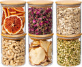 25oz 6PCS Round Airtight Glass Food Storage Jars, Stackable Spice Jar, Kitchen by Unknown