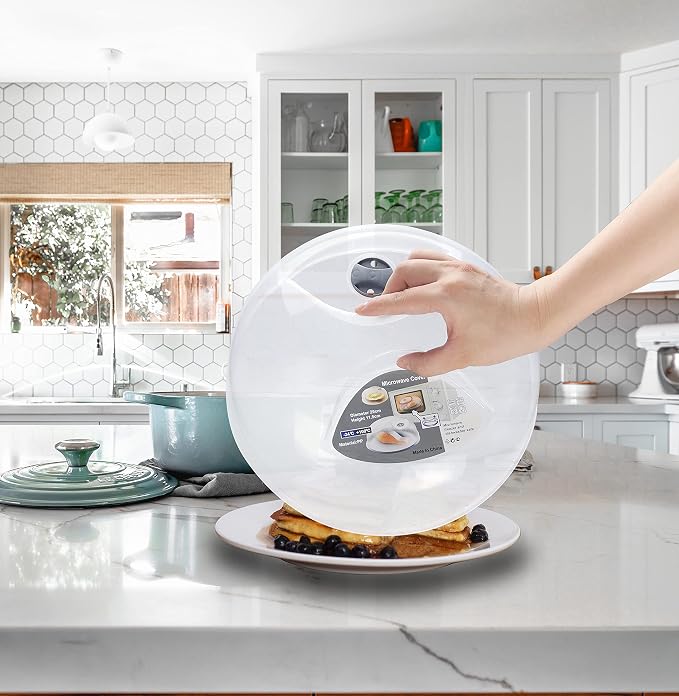 Microwave Splatter Cover for Food Large Microwave Plate Cover Guard Lid - Image 7