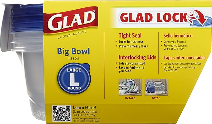 Glad GladWare Big Bowl Food Storage Containers - Image 3