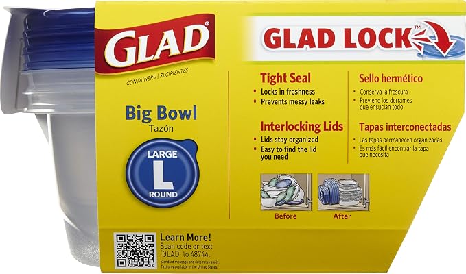 Glad GladWare Big Bowl Food Storage Containers - Image 2