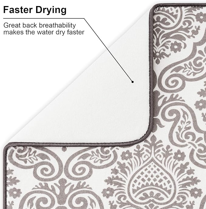 Subekyu Dish Drying Mats for Kitchen, Ultra Absorbent Microfiber Drying Mat - Image 3
