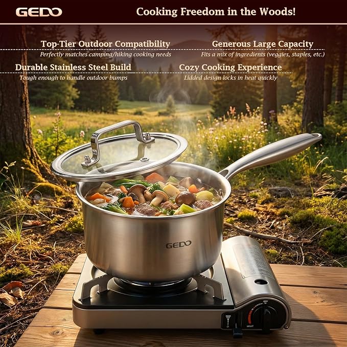 GEDO 3-Ply 304 Stainless Steel Saucepan - Image 9