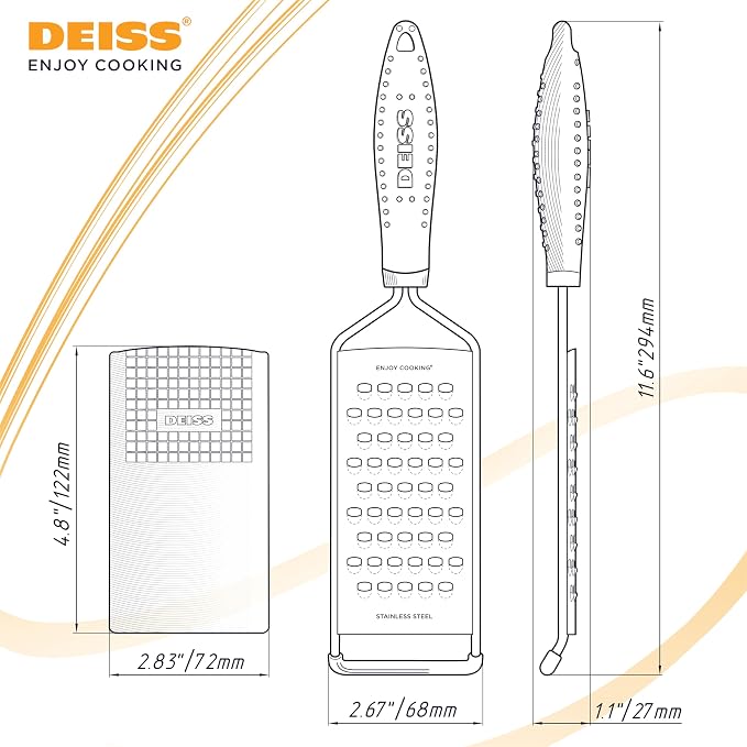 Deiss PRO Coarse Grater & Hand Held Cheese Grater - Image 9