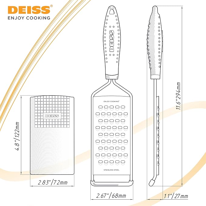 Deiss PRO Coarse Grater & Hand Held Cheese Grater - Image 8