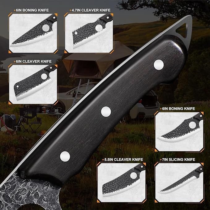 TAN REN 17PCS Butcher Knife Set - Image 4