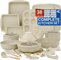 Bakken Master 38 Piece Granite Cookware and Bakeware Set – Nonstick