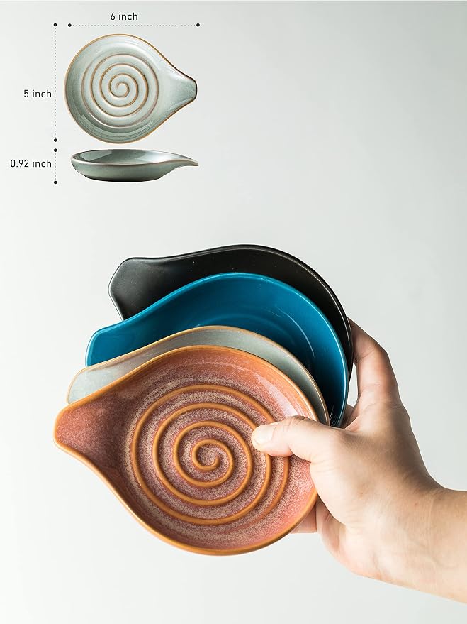 Spoon Rest, Large Ceramic Spoon Holder - Image 3