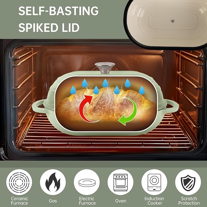 Premium Enameled Cast Iron Dutch Oven - Image 7